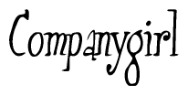The image contains the word 'Companygirl' written in a cursive, stylized font.