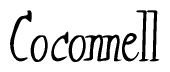 The image is a stylized text or script that reads 'Coconnell' in a cursive or calligraphic font.