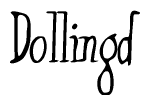 The image is a stylized text or script that reads 'Dollingd' in a cursive or calligraphic font.