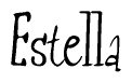 The image is a stylized text or script that reads 'Estella' in a cursive or calligraphic font.
