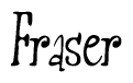 The image is a stylized text or script that reads 'Fraser' in a cursive or calligraphic font.