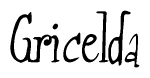 The image is a stylized text or script that reads 'Gricelda' in a cursive or calligraphic font.