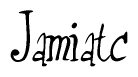 The image is of the word Jamiatc stylized in a cursive script.