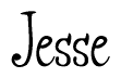 The image is a stylized text or script that reads 'Jesse' in a cursive or calligraphic font.