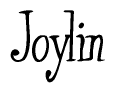 The image is a stylized text or script that reads 'Joylin' in a cursive or calligraphic font.