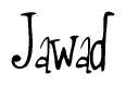 The image is a stylized text or script that reads 'Jawad' in a cursive or calligraphic font.