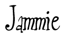 The image is a stylized text or script that reads 'Jammie' in a cursive or calligraphic font.