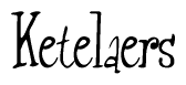 The image is a stylized text or script that reads 'Ketelaers' in a cursive or calligraphic font.