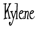 The image is a stylized text or script that reads 'Kylene' in a cursive or calligraphic font.