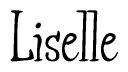 The image is of the word Liselle stylized in a cursive script.