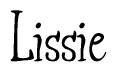The image contains the word 'Lissie' written in a cursive, stylized font.