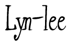 The image contains the word 'Lyn-lee' written in a cursive, stylized font.
