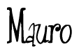 The image contains the word 'Mauro' written in a cursive, stylized font.