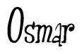 The image contains the word 'Osmar' written in a cursive, stylized font.