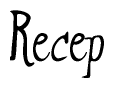 The image is a stylized text or script that reads 'Recep' in a cursive or calligraphic font.