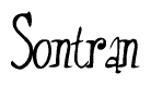 The image is a stylized text or script that reads 'Sontran' in a cursive or calligraphic font.