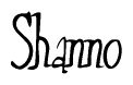 Cursive 'Shanno' Text