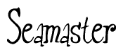 The image is a stylized text or script that reads 'Seamaster' in a cursive or calligraphic font.