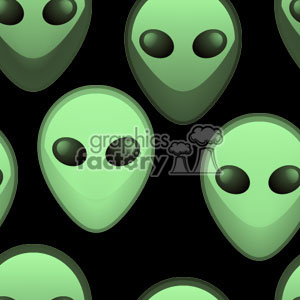 green alien background