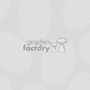 A clipart image of multiple white fingerprints on a light gray background.