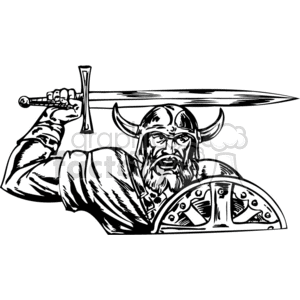 Viking Warrior with Sword and Shield