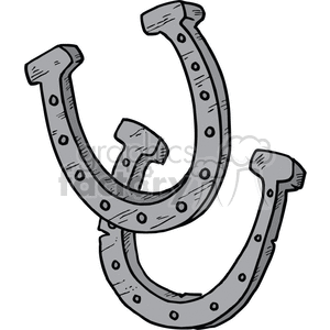 cartoon horseshoes