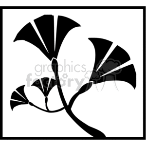 Stylized Ginkgo Leaf - Vinyl Ready Design