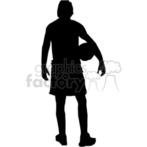 silhouette of a basketball player