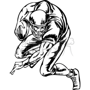 Running back avoiding a tackle