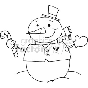A Happy Snowman 
