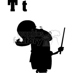 A Silhouette of A Women Teacher