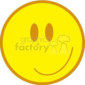 The image is of a simple and classic yellow smiley face emoticon with a broad smile and two oval eyes. The background is white.