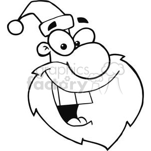 2331-Royalty-Free-Cartoon-Santa-Claus-Head