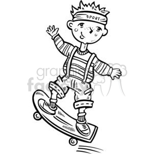 child riding a skateboard