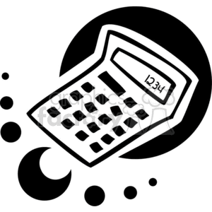 Black and white calculator