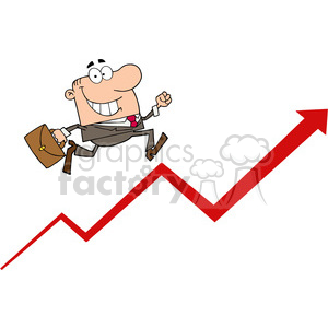 1808-Businessman-Running-Upwards-On-A-Statistics-Arrow