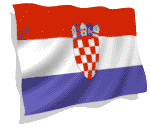 3D animated Croatia flag