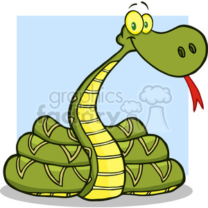 5123-Snake-Cartoon-Character-Royalty-Free-RF-Clipart-Image