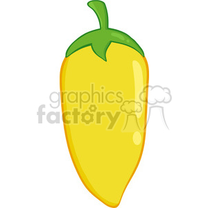 6768 Royalty Free Clip Art Yellow Chili Pepper