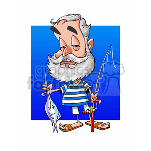Ernest Hemingway cartoon caricature