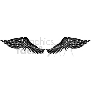   vinyl ready vector wing tattoo design 071 