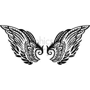 feather angel wing tattoo art
