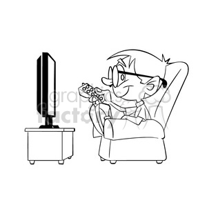 Black And White Image Of Boy Watching Tv Nino Con Control Remoto