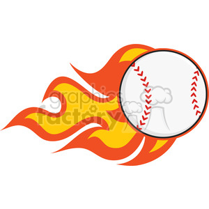 Flaming Baseball clipart. Commercial use GIF, JPG, PNG, EPS, SVG, AI