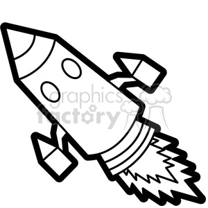 black white rocket illustration graphic
