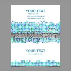 Modern Business Cards with Pixel Design