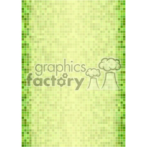 A clipart image featuring a grid of small squares in various shades of green, forming a mosaic background. The edges have darker green shades while the center transitions to lighter greens.