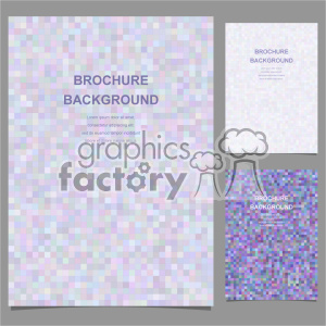 Colorful Pixelated Brochure Backgrounds