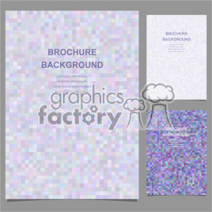 vector letter brochure template set 001