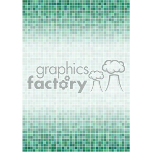 Green to White Gradient Mosaic Background